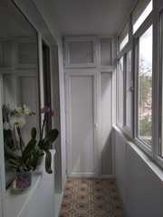 Обшивка балконной стены с  откосами балконного блока.Низкие цены!